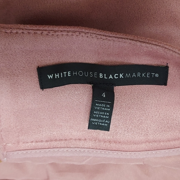 White house black market pink suede skirt - Picture 5 of 5